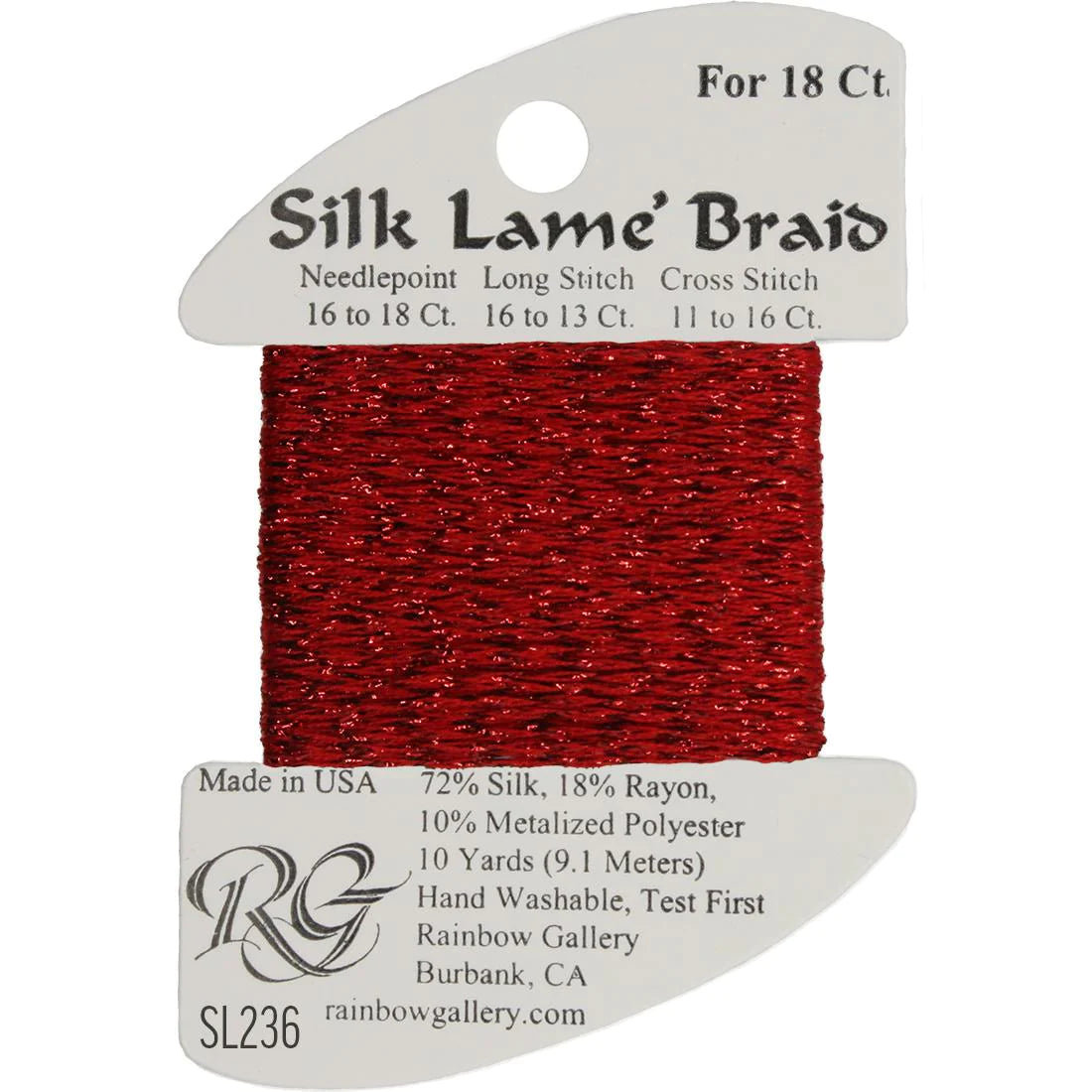 Silk Lame Braid 18 CT (SL200 and up)