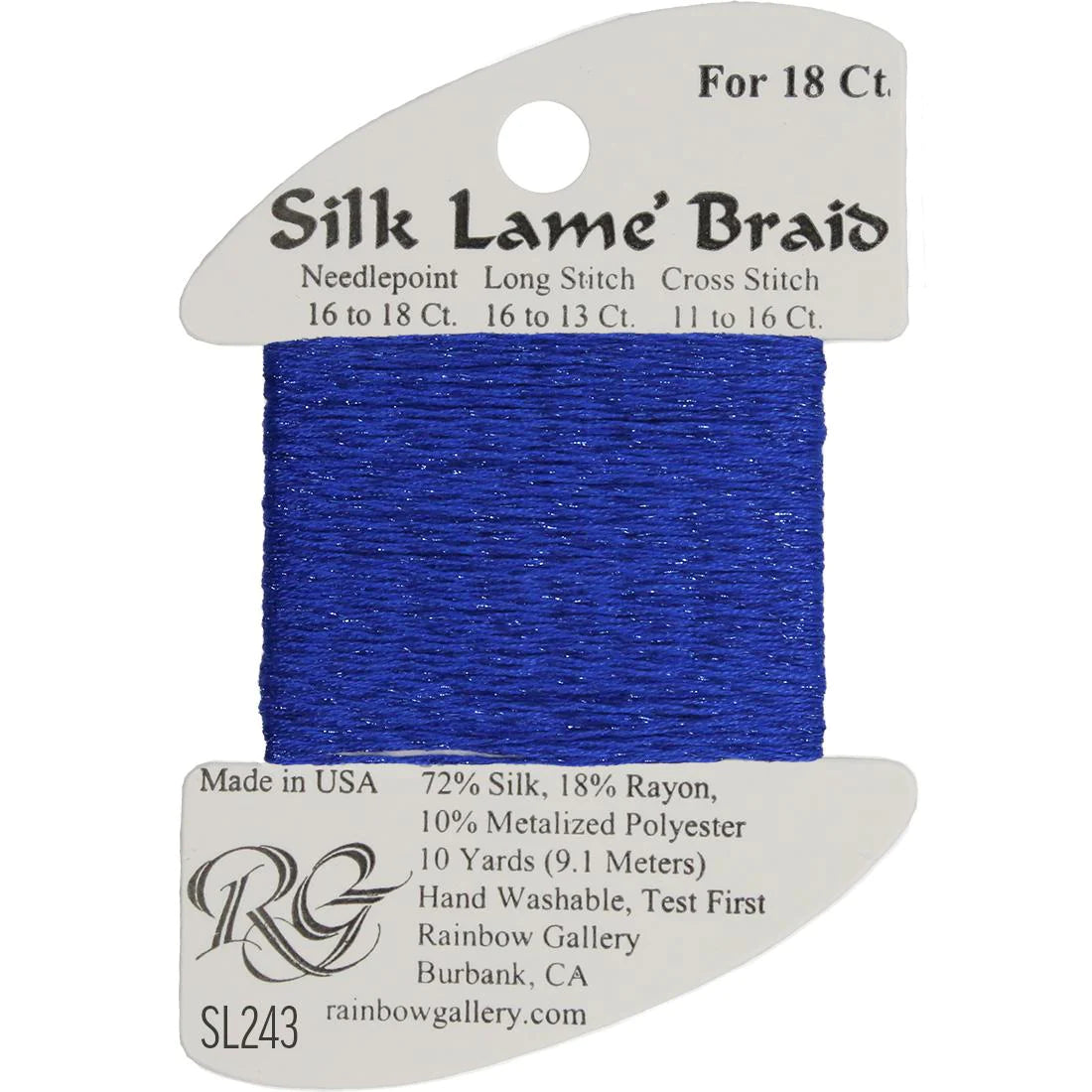 Silk Lame Braid 18 CT (SL200 and up)