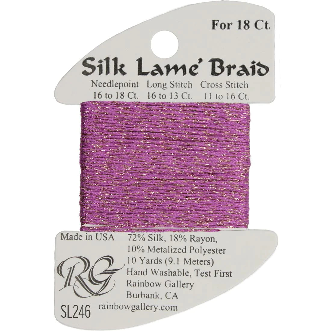 Silk Lame Braid 18 CT (SL200 and up)