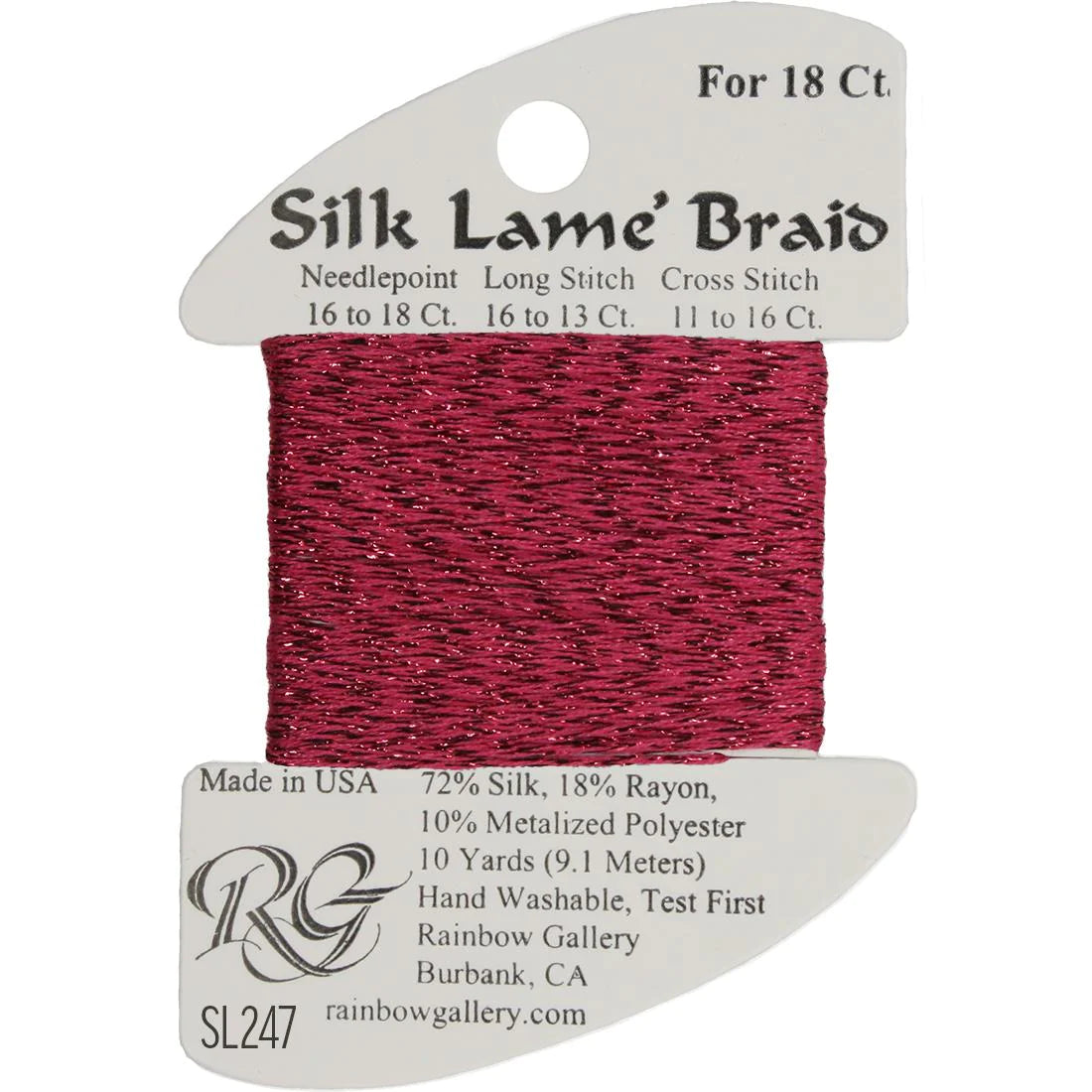 Silk Lame Braid 18 CT (SL200 and up)