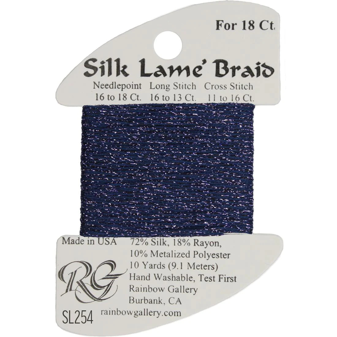 Silk Lame Braid 18 CT (SL200 and up)