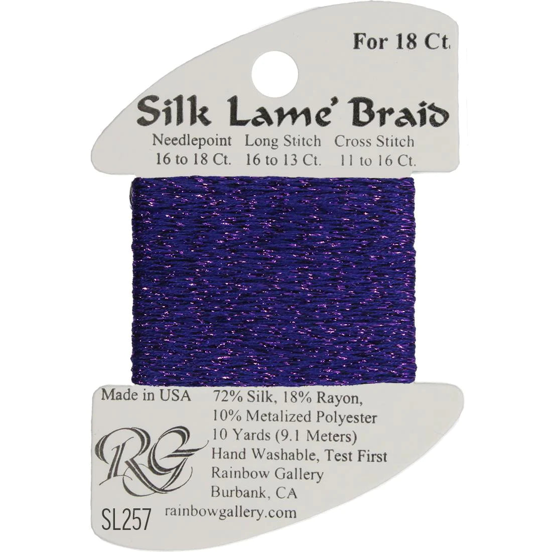 Silk Lame Braid 18 CT (SL200 and up)