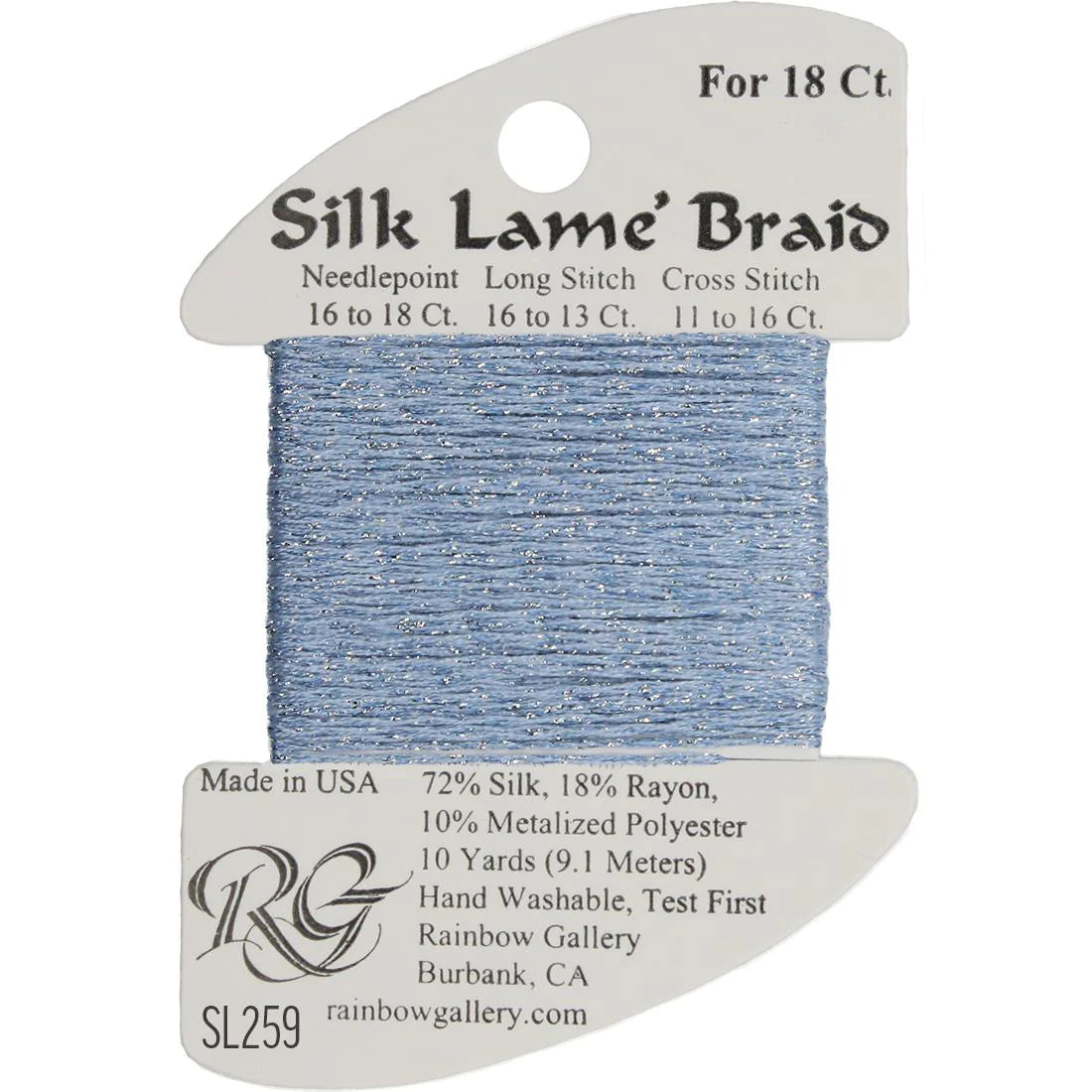 Silk Lame Braid 18 CT (SL200 and up)