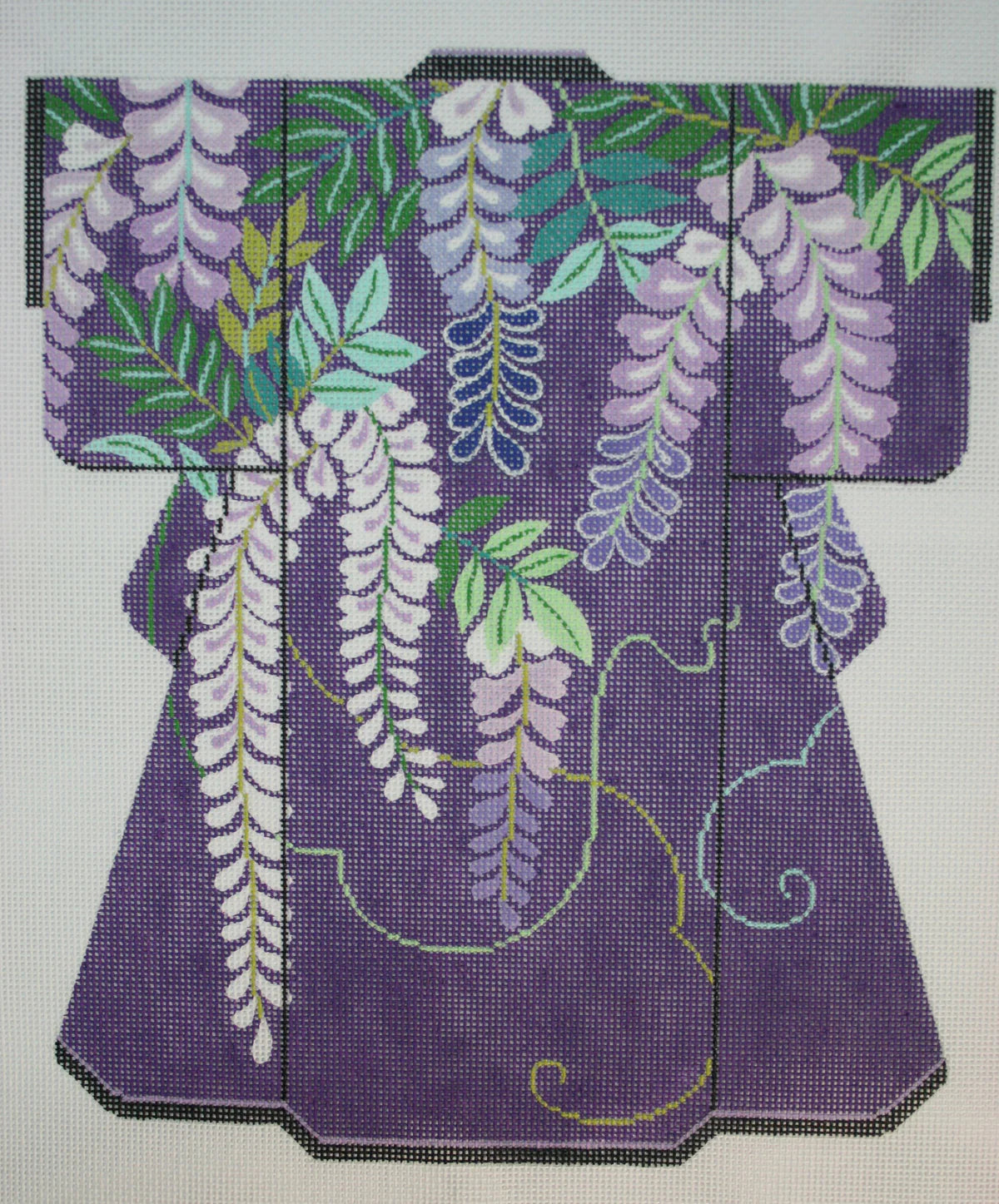 SPM351 - Purple Vines Large Kimono