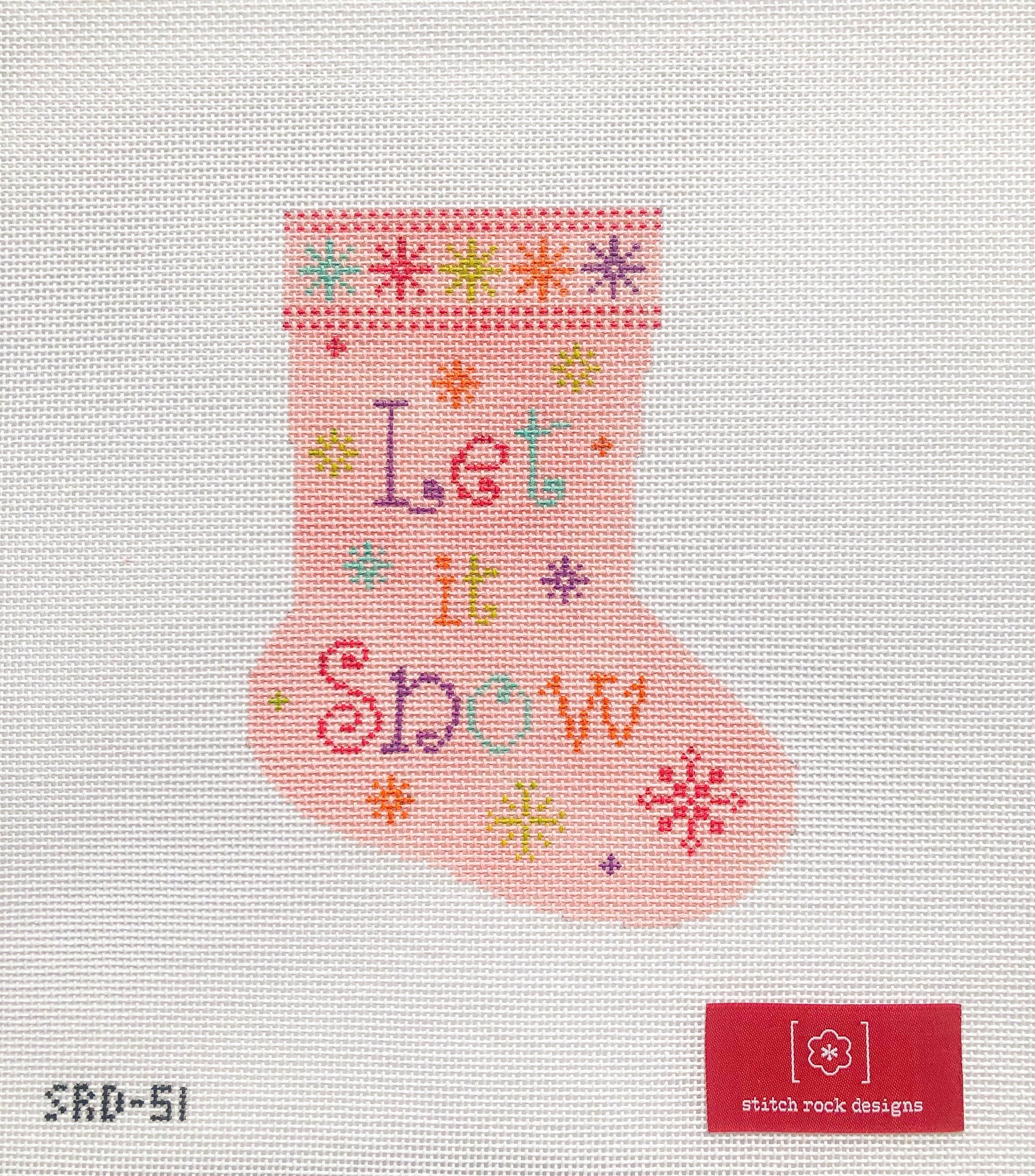 SRD-51 - Let It Snow Mini Stocking