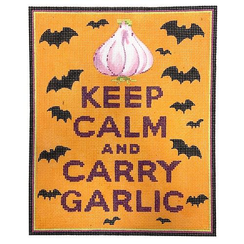 SS-166 -  "Keep Calm And Carry Garlic"