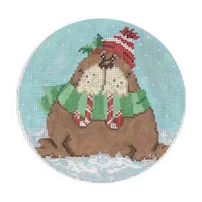 SS-XO 01 - Walrus with Scarf and Candy Cane