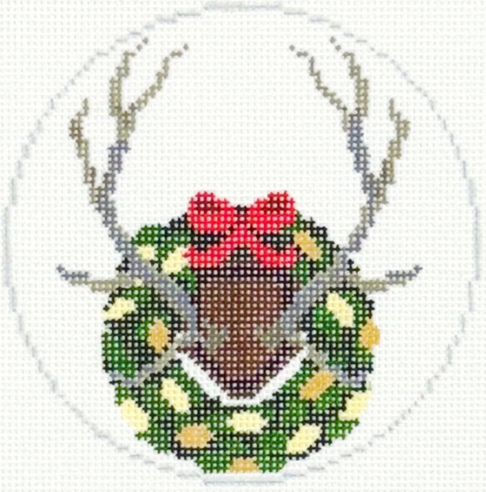 SS66 - Elk Antlers with Magnolia Wreath