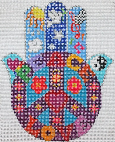 SU510 - Hamsa: Peace and Love with Rainbow
