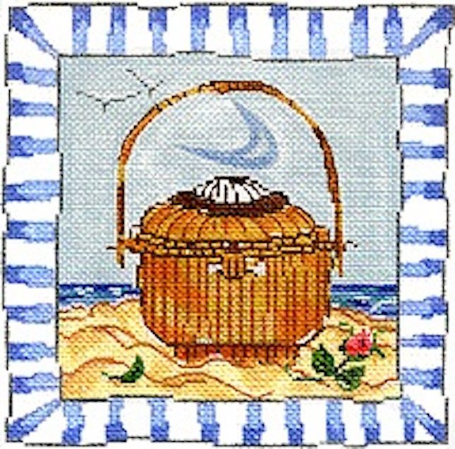 SWB149 - Blue Border ACK Basket