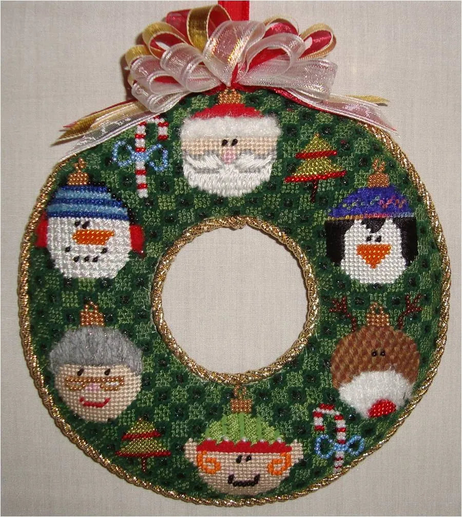 Santa and Friends Wreath