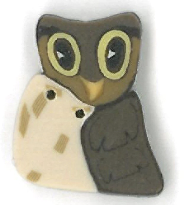 Small Owl Button