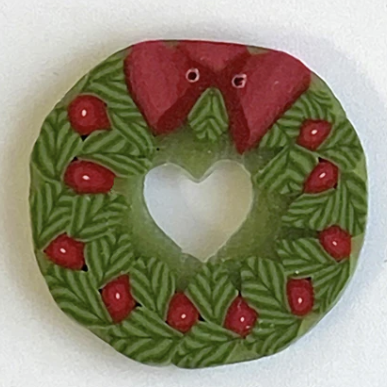 Large Wreath Button