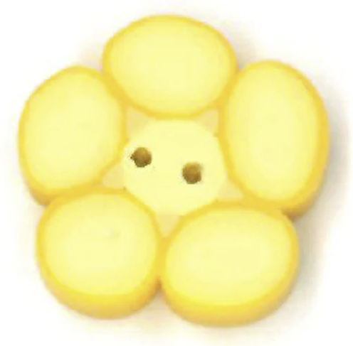 Tiny Yellow Flower Button