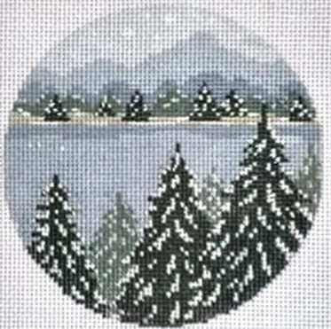 1874 - Snowy Forest Ornament