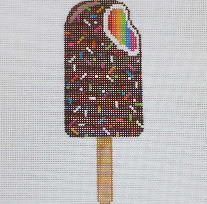 OM-293 Rainbow Chocolate Covered Icecream Bar with Sprinkles