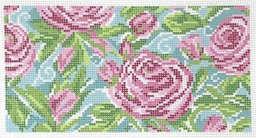 IC-10 - Lilly-Inspired Roses Pink - Eyeglass Case / 6x3 Insert