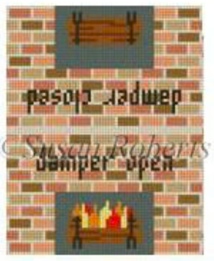 SR0811 - Damper Open/Closed, Fireplace 13 mesh