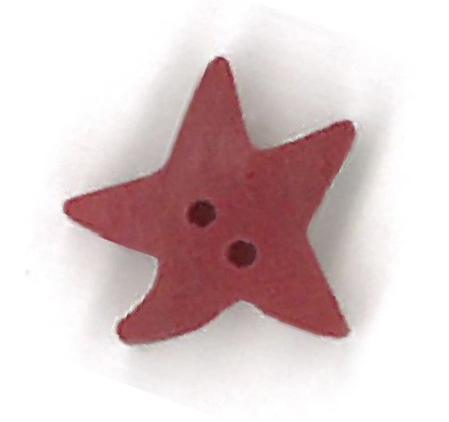 Medium Red Star Button