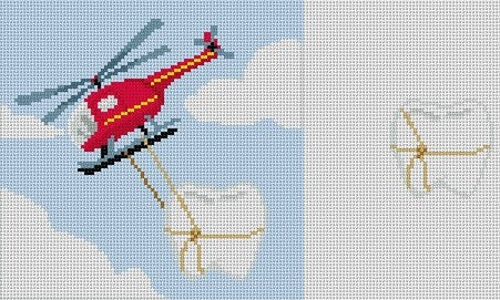 SR1083 - Helicopter Tooth Fairy Pillow