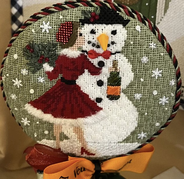 KDS-36 - Betty Loves Bubbles #3 (Snowman) with Stitch Guide