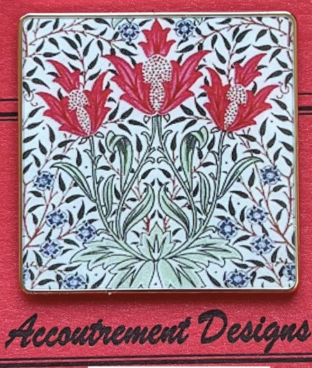 Wm Morris Red Tulips Needleminder
