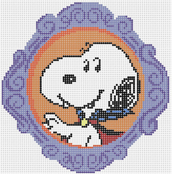 PNTS-HALL09 - Halloween - Framed Snoopy as Vampire