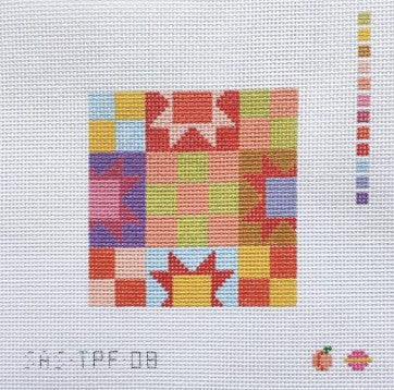 SAS-TPF-08 - Patchwork Coaster - Green