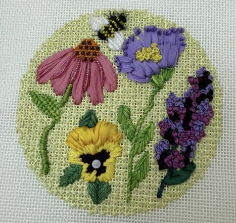 KK-O265 - Flowers on Pale Green