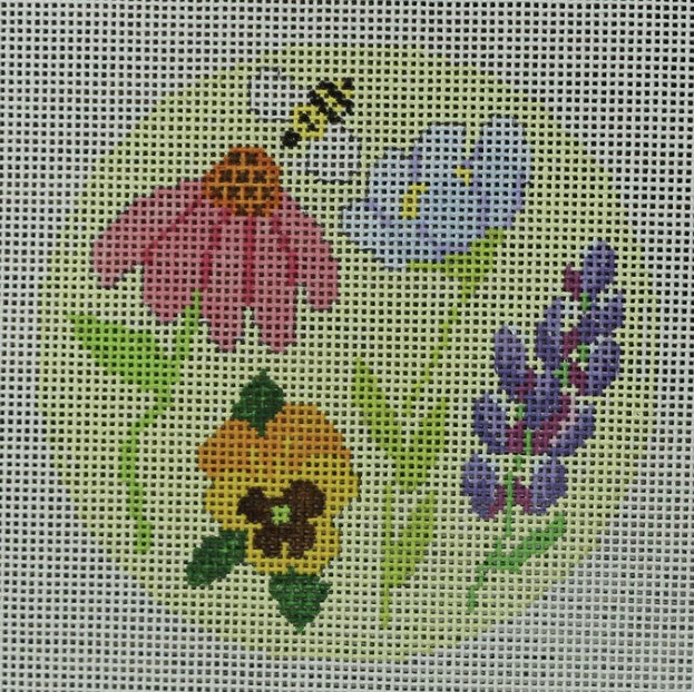 KK-O265 - Flowers on Pale Green