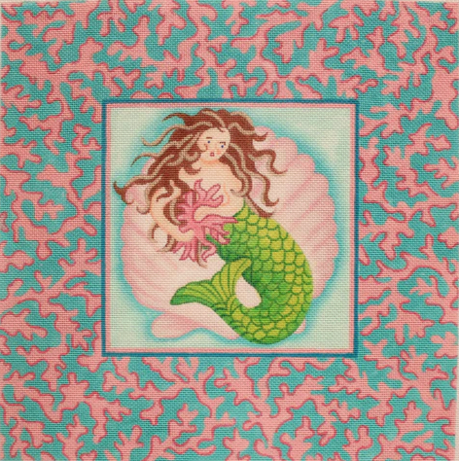 PL-65 - Mermaid with Coral Border