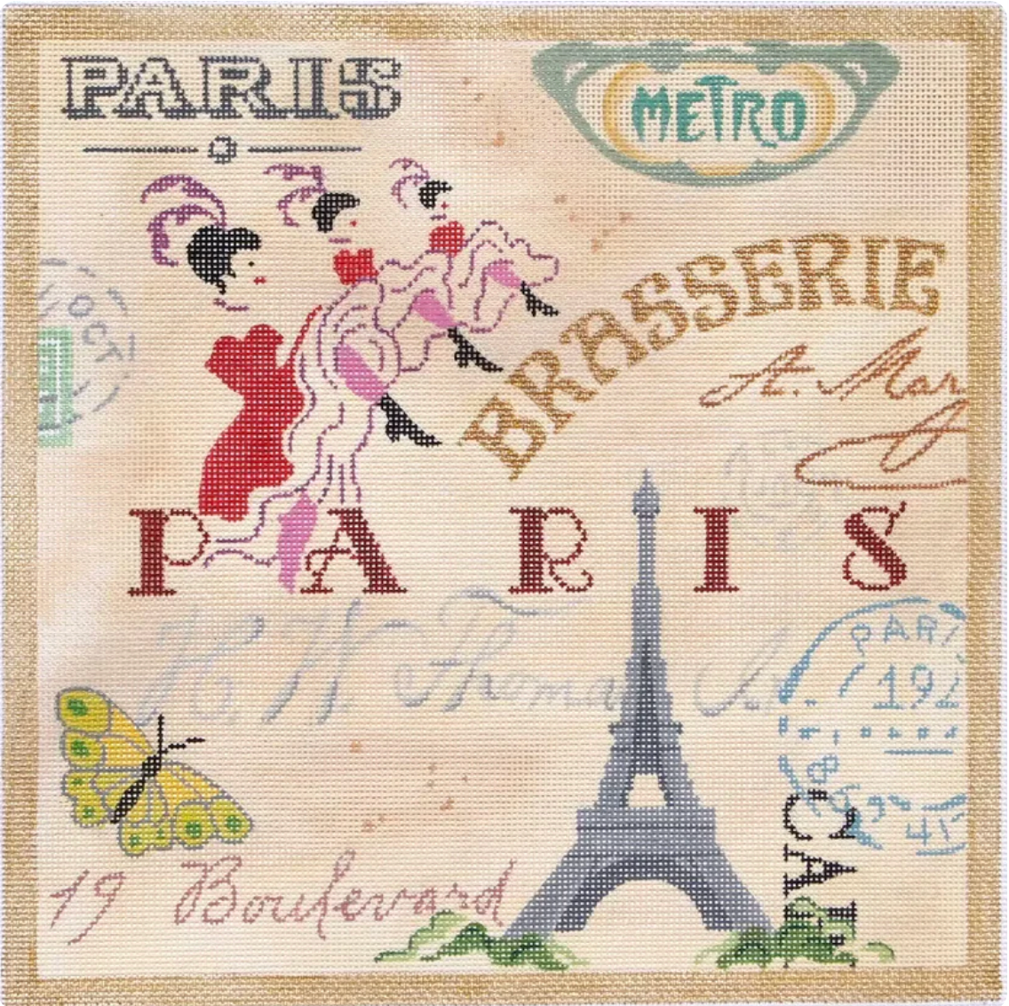 PL-107 - Paris-Rome-Poetry Collage