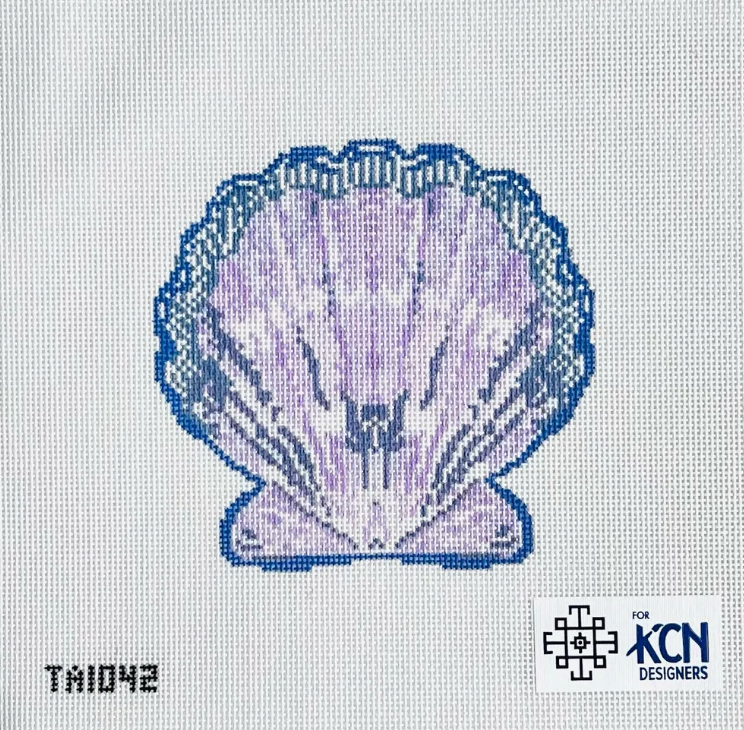 TA1042-18 - Purple Scallop Ornament