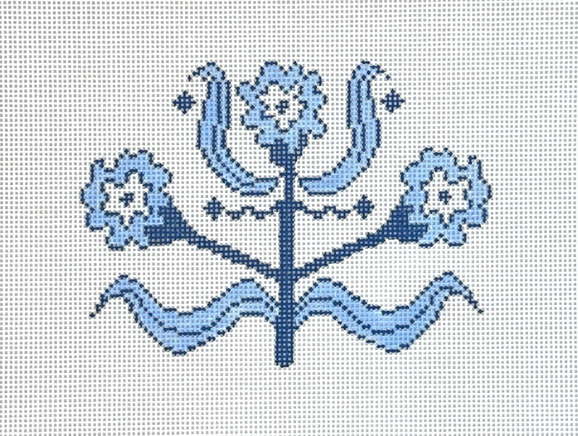 DM-1M-B - Marigold Ornament - Blue