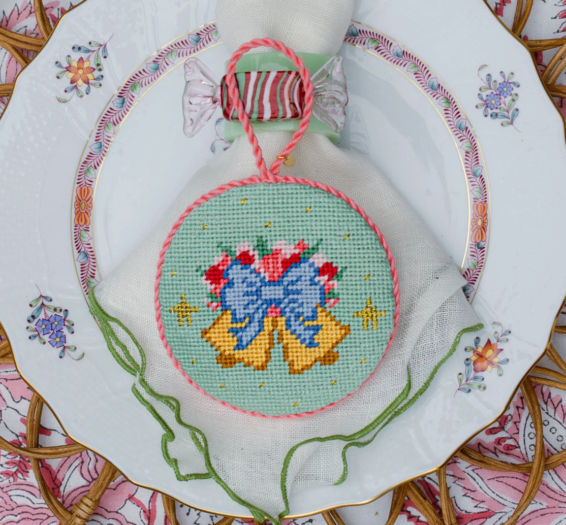 CF-77 - Coco Frank x Calder Clark - Floral Bells FINISHED/PRE-STITCHED