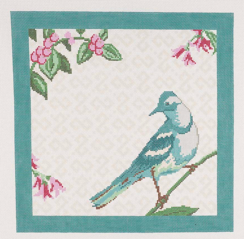 AOK196 - Green Bird Companion Pillow