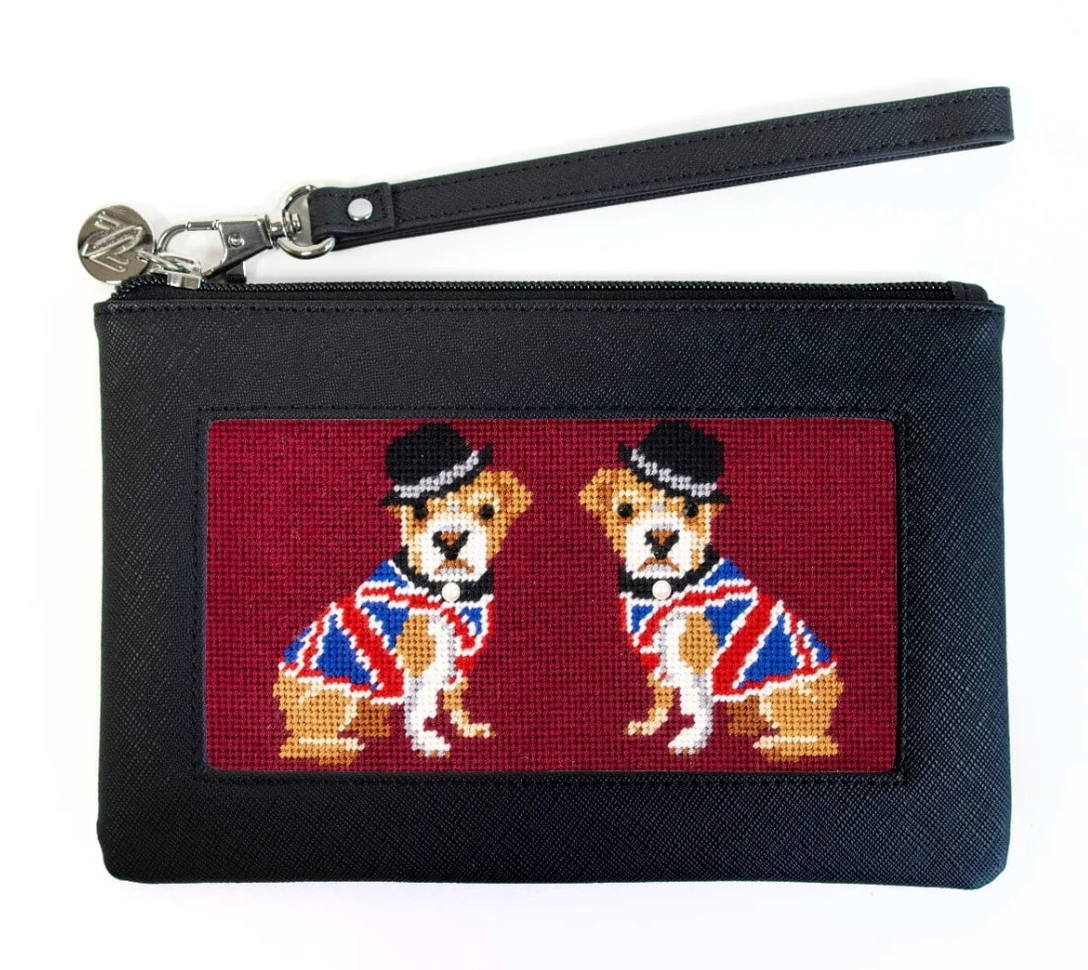 Leather Accessory Bag - Black