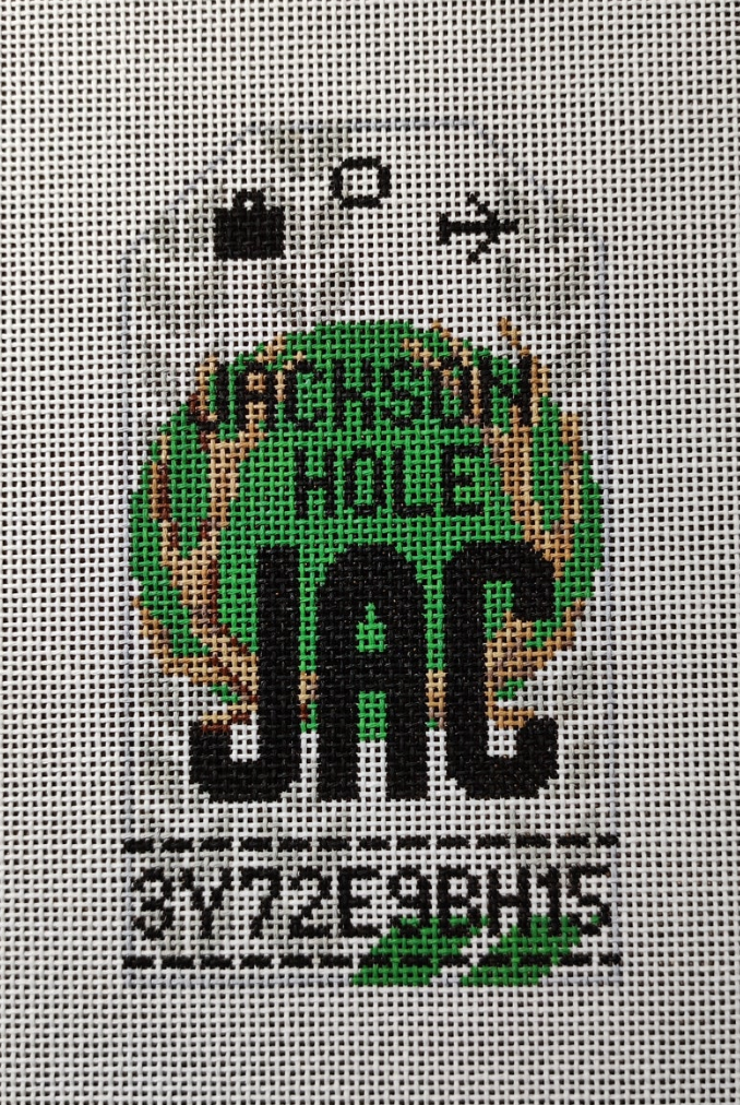 Jackson Hole Retro Travel Tag