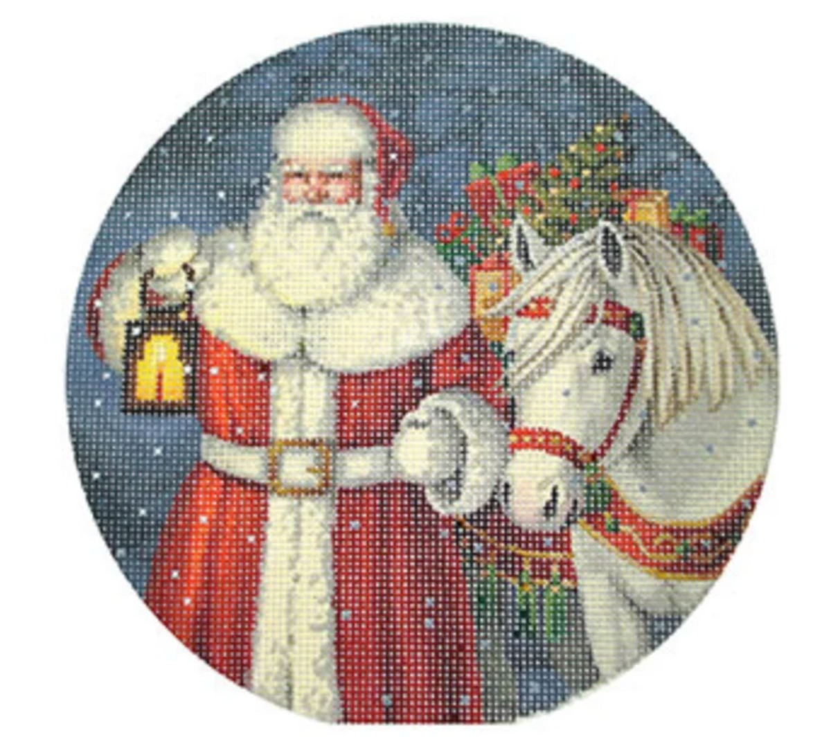 LGDOR202 - Santa with Horse & Present 18mesh