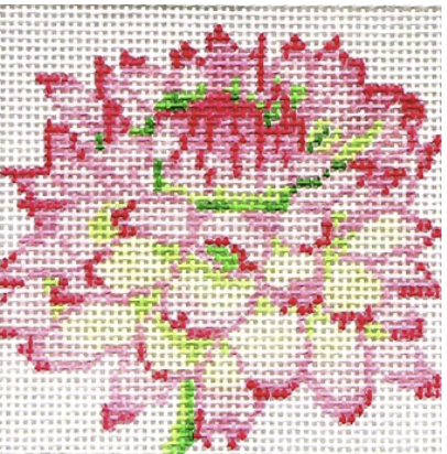 139A29  - Simply Flowers Pink/Green Mum - Coaster