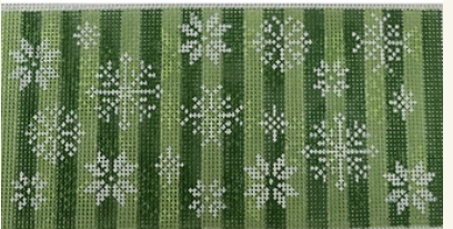 KK-SG49 - Snowflakes on Green Tone on Tone