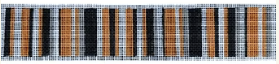 KK-F18L- College Stripes Black, Gray and White