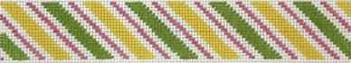 KK-F16H - Diagonal Tie Multi Stripes Yellow, Pink and Lime