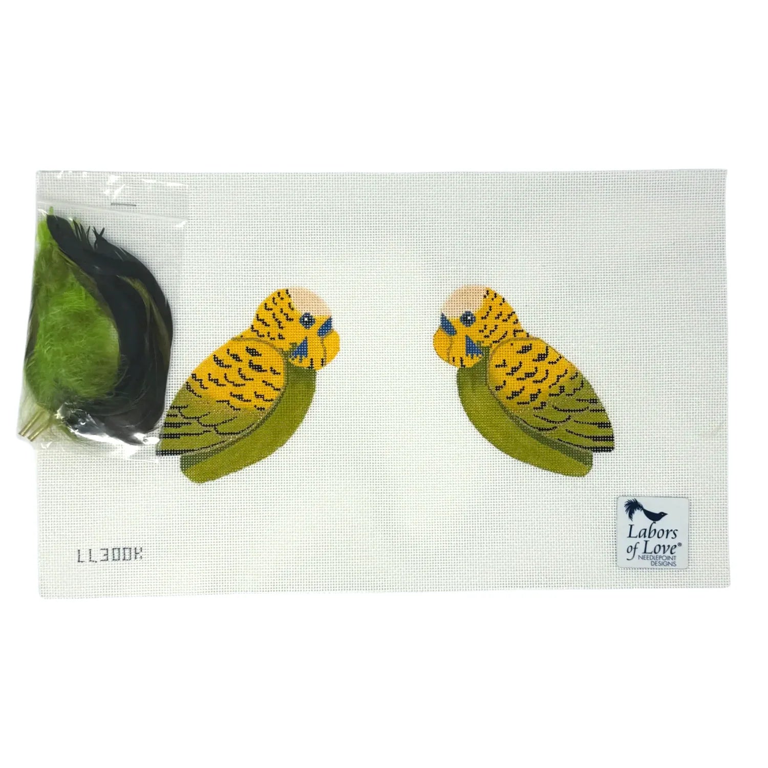 LL300K - Green Budgie 3D Bird