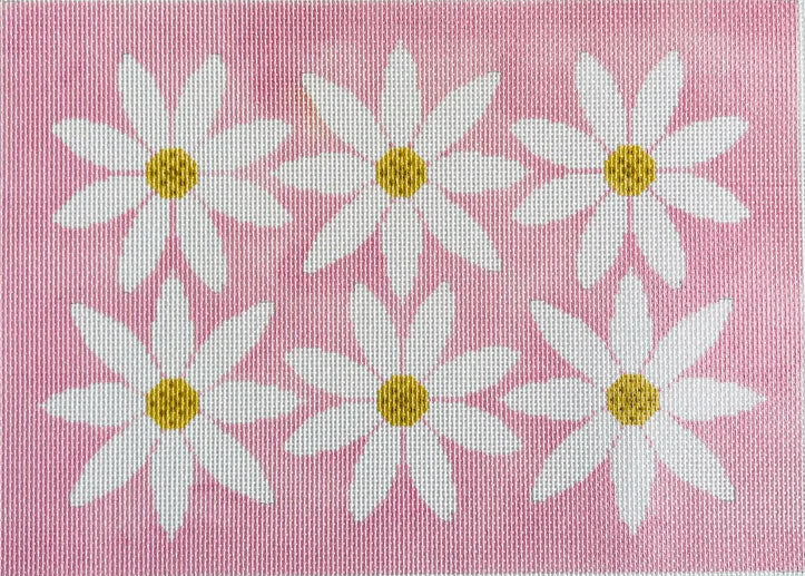 TA4053 - Courtney Six Flowers Canvas - Pink and Gold