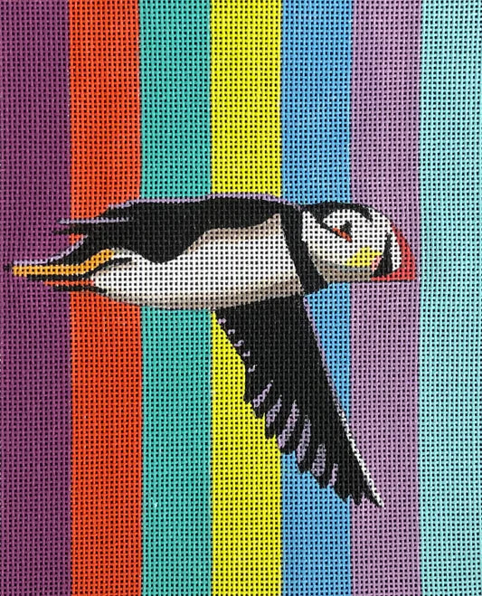 TB003 - Puffin on Stripes