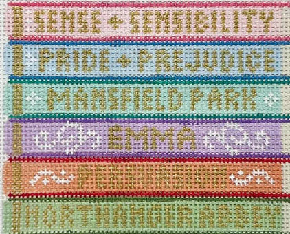 TBC-36 - The Book Canvas - Jane Austen Book Stack