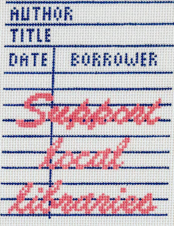 TBC-64 - The Book Canvas - Library Checkout Card
