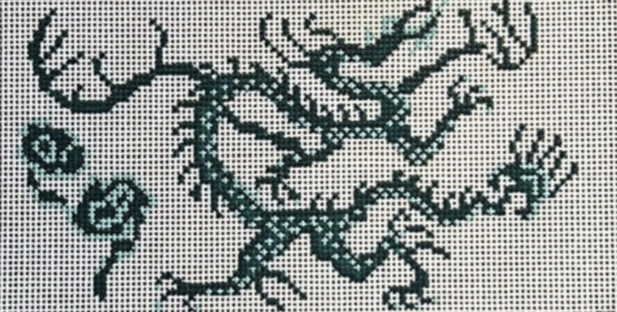 TGS12 - Chinoiserie Dragon - Green