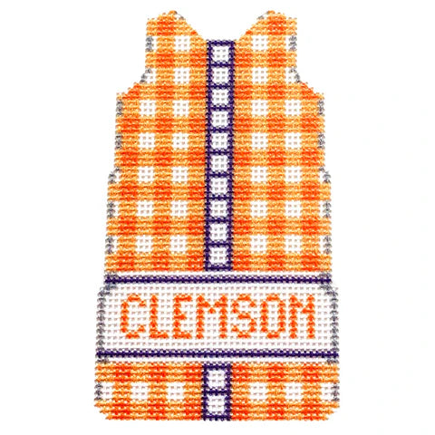 NTG TS277 - Clemson Gingham Mini Shift